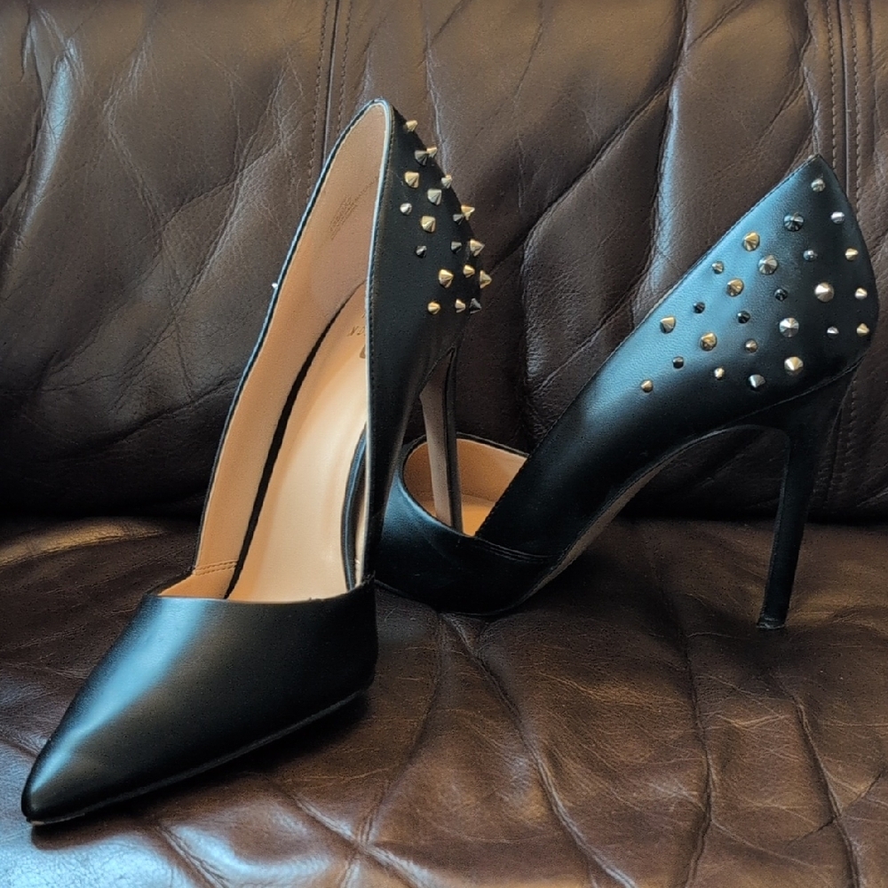 Mix No. 6 Black Studded Heels